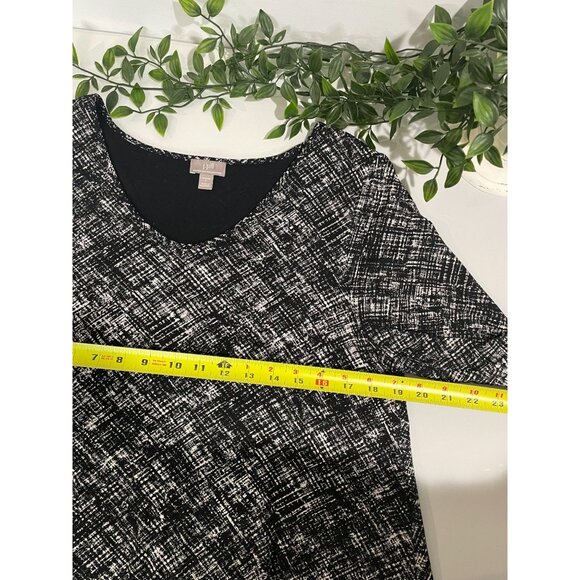 J. Jill Wearever Collection Womens Black & White Stretch Top Size L - Picture 13 of 15